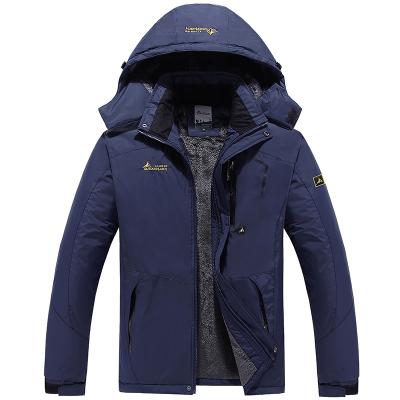 China Wholesale Plus Size Winter Thick Men's Jacket Outdoor Hiking Camping Anorak Jacket Men's Waterproof Hoodie Jacket for sale