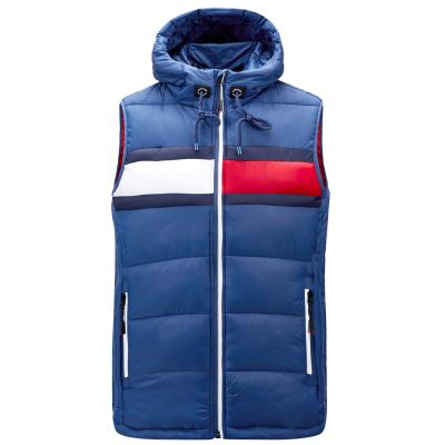 China QUICK DRY Factory Wholesale Men's Winter Vest Hooded Down Vest Men Invest Filling for sale