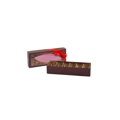 China Recycled Materials Modern Design Wholesale Chocolate Paper Gift Boxes Packaging With Dividers for sale