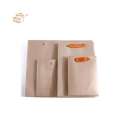 China Recycled Materials Wholesale Reusable Wine Bag Kraft Gift Paper Bag Wholesale Print for sale