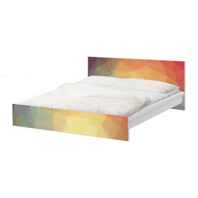 China Modern Double Bed 160x200 Rainbow Color Bedroom Bed for sale