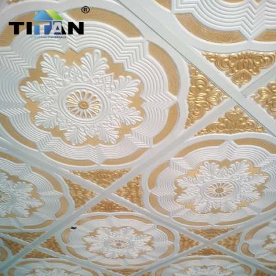 China Artistic Ceilings TITAN Ceiling Tiles Designer Colorific Fiberglass Gypsum Fancy Ceiling for sale