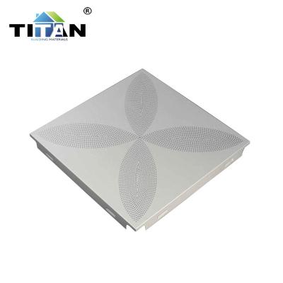 China Artistic Ceilings TITAN Ceiling Tiles Guangzhou 0.6mm Clip In Perforated Aluminum Ceiling Tiles for sale