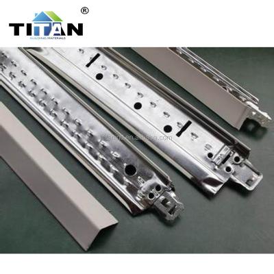 China Modern TITAN Ceiling Tiles Flat T24 T Bar Suspended Ceiling T Grid for sale