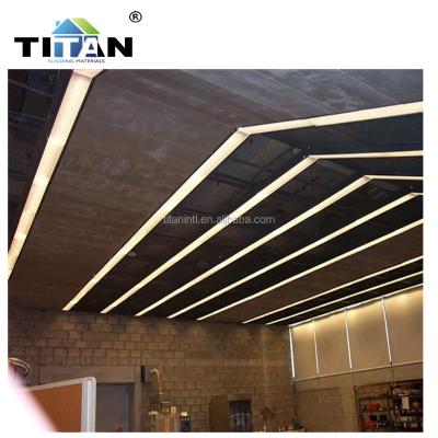 China TITAN Gray Color Price Perforated Fiber Cement Board Wall Panel For Decorative for sale