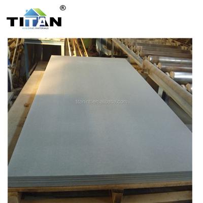 China TITAN Gray Colored Fiber Cement Tiles 8mm Perforated Wall Panel for sale