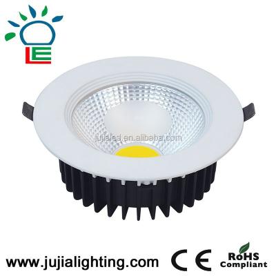 China Aluminum Alloy Home Fire Rated Adjustable IP65 220V Ceiling Integrated Fine COB 30W Led Down Light for sale