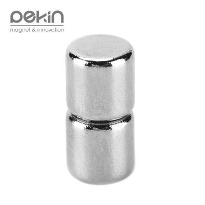 China Industrial Permanent Magnet N38 Neodymium Iron Boron Cylinder Magnetic Pekin Magnet Bar Magnet for sale