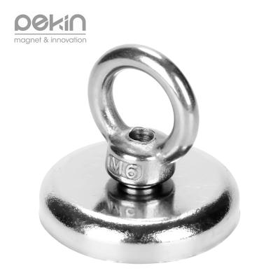 China Wholesale Strong Industrial Magnet Pekin N52 Magnet Fishing Kit Round Neodymium Fishing Magnets for sale