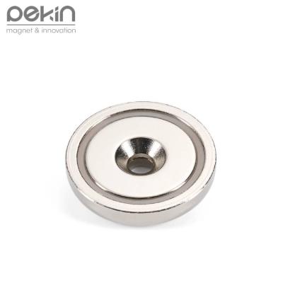 China High Quality Industrial Magnet Pekin Countersunk Hole Magnets Round NdFeB Magnet For Industries for sale