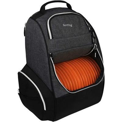 China Custom Logo Outdoor Sport Wear Resistant Multifunctional Waterproof 22 Disc 900d Practice Disc Tactical Golf Bag for sale