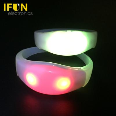 China Noise enabled; Party Motion Activated Or Regular Flashing Events Assorted Colors Motion ABS Activated Wristbands Smart Led Wristband for sale