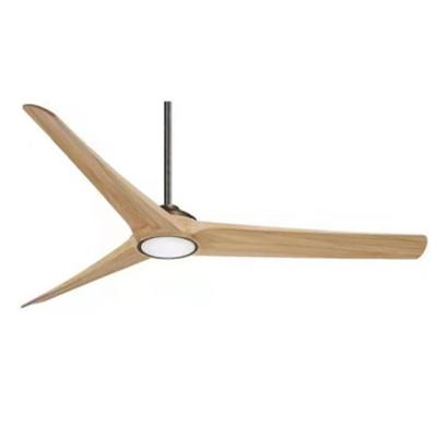 China Outdoor Decorative 52 Inch Mountain Foldable Wood Air Blades Ceiling Fan With 5LED Lights Remote Living Room Chandelier With Fan for sale