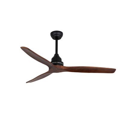 China American Factory Direct AC DC Simplicity Motor Remote Control Nature Wooden Ceiling Fan for sale