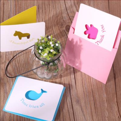 China Europe Top Quality Customized Colorful Small Business Thank You Paper Gift Cards for sale