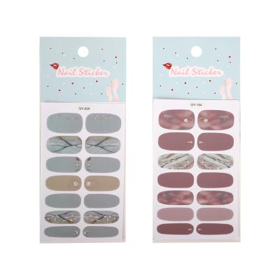 China Hot Selling Personalized Non-toxic Custom Design Self Adhesive 3d Decoration Nail Sticker for sale