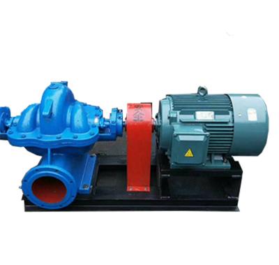 China Buildings 300m3/h 500m3/h Large Flow Commercial Clean Water Double Suction Horizontal Split Crate Pump for sale