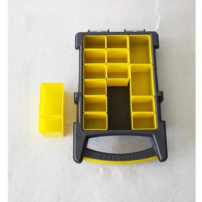 China Home Storage and Tool Instrument Storage Many Compartments Divided Cover Storage Box Plastic Clear Assortment Box for sale