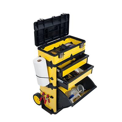 China Protective Tool Case Trolley With Wheel Tool Suitcase With Storage Chest Box Drawer Handle Tool Box for sale