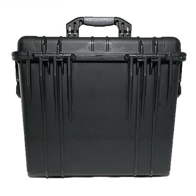 China Portable reliable durable deep bottom ABS carry eletronic protective short storage box gun toolcase with latch and handle for sale