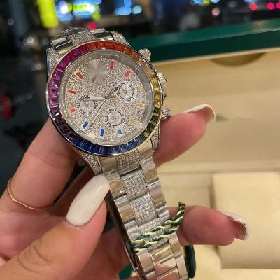 China 2021 Best Selling Luxury Couturier Automatic Date CW Rainbow Diamond Men's Rainbow Diamond Watch for sale