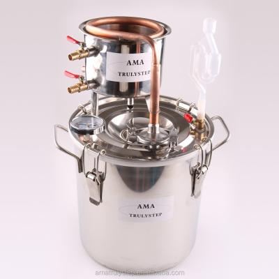 China 304 Stainless Steel Household Liquor Still 20L Lavender Essence and Alcohol Distiller for sale