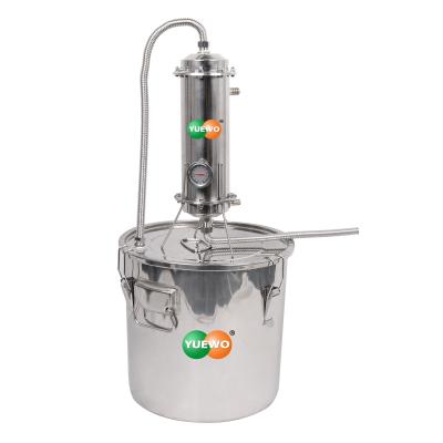 China Factory New Design 20l Household Moonshine Still 304 Stainless Steel Multifunction Distiller for sale