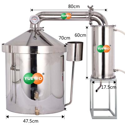 China food & Beverage Plant Double Layer 120L Stainless Steel Wine Fermentation Tank for sale