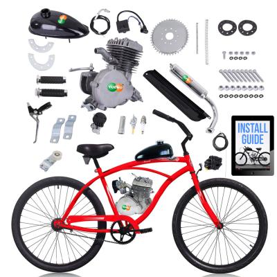 China Engine Tank 2 Stroke 80cc Ebike Conversion DIY Kit Petrol Gas Engine Bicycle Kit Black Tank for sale