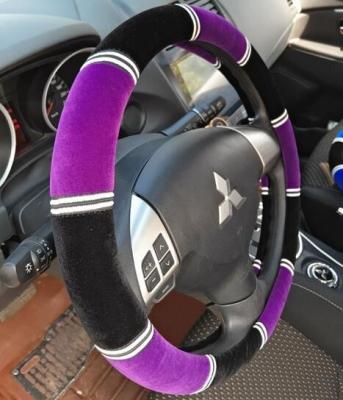 China Car steering wheel cover fabric cover car steering wheel cover easy clean for sale