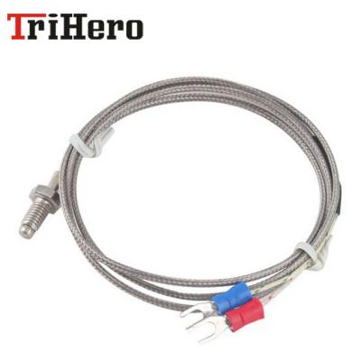 China 1M/2M/3M K Type Thermocouple Control 0-400C Wire M6 Screw Probe Temperature Sensor Temperature Controller Sensor Reference Technical Concentrations for sale