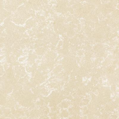 China Marble Look Engineered Quartz Stone​ Slab Countertop for bathroom , Beige for sale