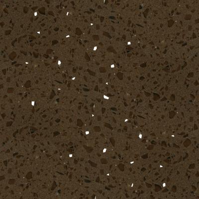 China Brown Mirror F8 Artificial Quartz stone Slab Countertop Flooring Tiles Solid Surface for kitchen bathroom for sale