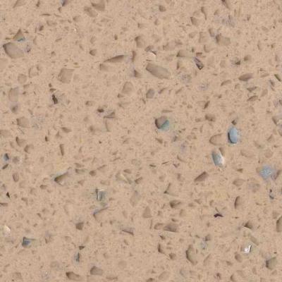 China light brown polishing quartz stone Flooring Tiles for living room for sale