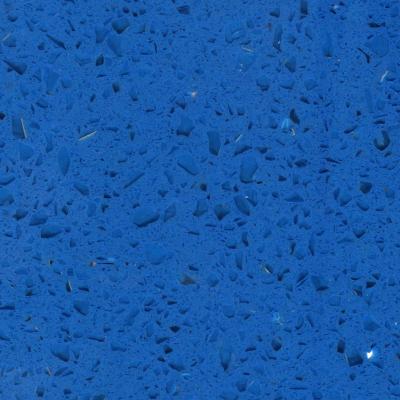 China heat resist Blue Mirror quartz composite stone for vanity top / floor tile , customized for sale