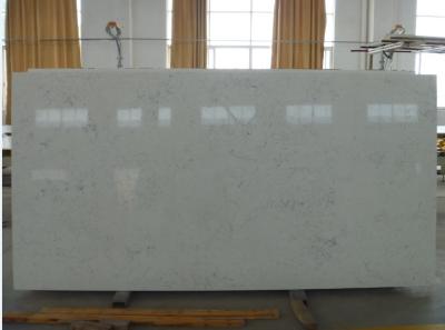 China Window sill , floor tile Polished Engineered Stone Slabs Customized , White Mirror for sale