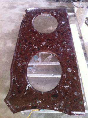 China Onyx , traertine Solid Surface Kitchen Countertop for Bar Top , customized for sale