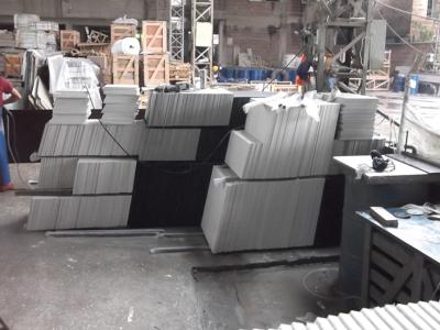 China Polishing 93% Quartz Stone Tiles Solid Surface , pure black Engineered Quartz Stone for sale