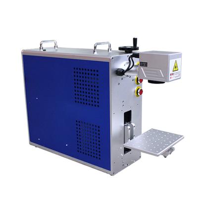 China Factory Price 50w Raycus Dental Glass Frame Jewelry Ring Air-cooled Desktop Fiber Laser Locating Engraving Machine for sale