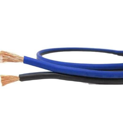 China Car Blue And Black Flexible PVC, High Quality Material Car Audio CCA Speaker Cable 2 Cores For Car for sale