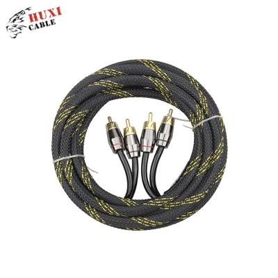 China RCA Transparent Cable Audio/Visual Shielded Audio Video Cable For Home And Car for sale