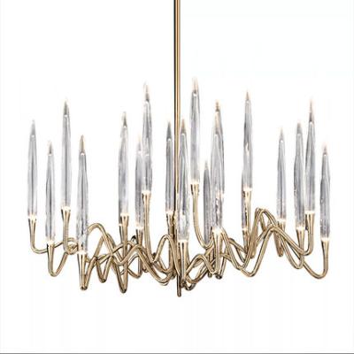 China Modern Light Luxury Crystal Modern Living Room Lamp American Chandelier Dining Room Chandelier for sale