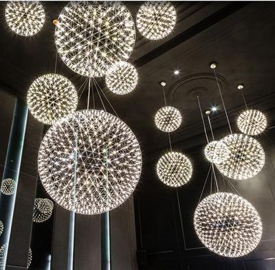 China Nordic Modern Crystal Large Chandelier Living Room Restaurant Shopping Mall Hotel Starry Sparkle Led Decoration Dandelion Lamps for sale