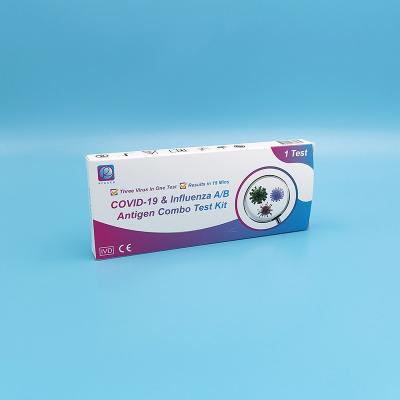 China Rapid Test Covid 19 Influenza A&B Antigen Test Kit 15 Minuten Testzeit FDA genehmigt zu verkaufen