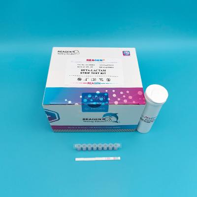 China Kit de prueba de tiras de penicilina beta-lactámicas de rapidez y precisión 0 - 50 ppm Rango Tamaño pequeño en venta