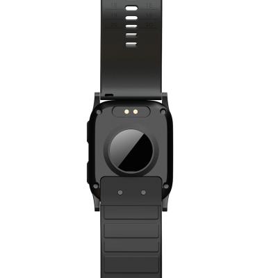 China Bluetooth Enabled Black Smart Fitness Watch with Emergency SOS and Touch Screen Display for sale