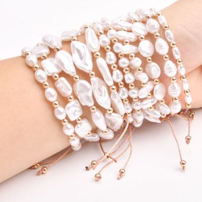 China New Design CLASSIC Bead Bracelets Classic And Simple Adjustable Hand Moven Bracelets For Women for sale