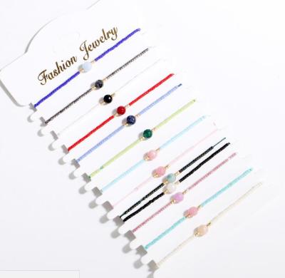 China New BOHEMIA Seed Bead String Bead Bracelet Jewelry Friendship Natural Stone Bracelet for sale