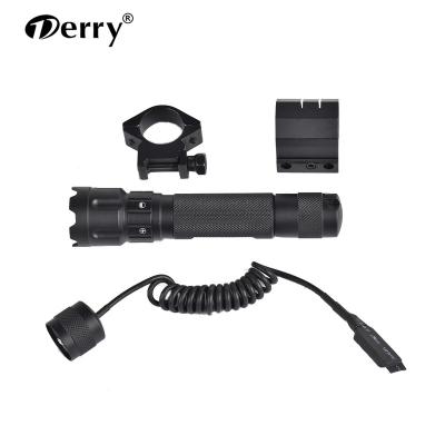 China Derry Tactical Flashlight Small Bright Aluminum Hunting Rechargeable Flashlight 750 Lumens For Hunting Or Camping for sale