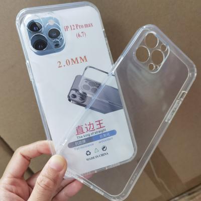 China Low MOQ Edge Design 2.0mm Soft TPU Cell Phone Cover Shockproof Clear Clear Transparent Case For Samsung Galaxy A72 for sale